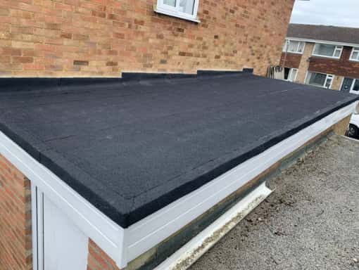 This is a photo of a flat roof installation in Sevenoaks, Kent. Installation carried out by Sevenoaks Roofers