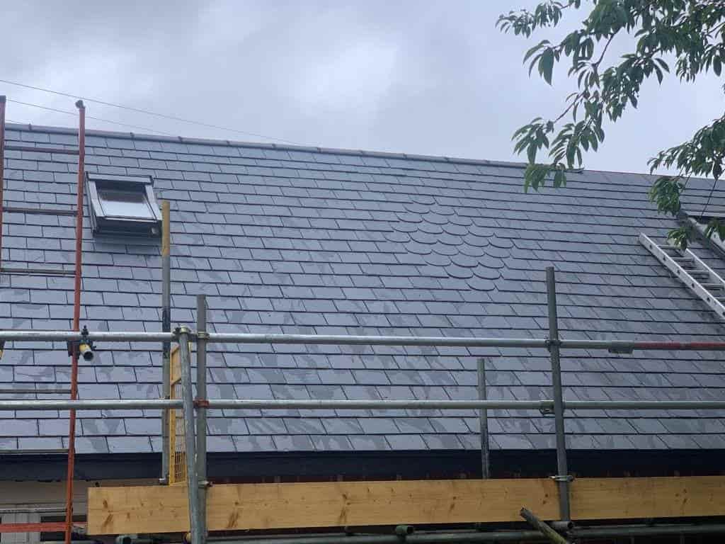 This is a photo of a slate roof installation in Sevenoaks, Kent. Installation carried out by Sevenoaks Roofers